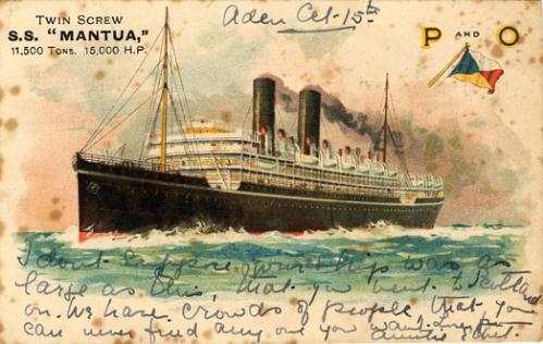 SS Mantua postcard 1911